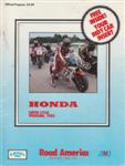 Programme cover of Road America, 09/06/1985
