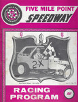 Programme cover of Five Mile Point Speedway, 1974