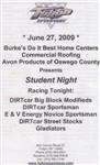 Programme cover of Fulton Speedway, 27/06/2009