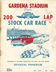 Programme cover of Gardena Stadium, 02/01/1956