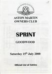 Programme cover of Goodwood Motor Circuit, 15/07/2000
