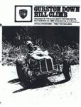 Programme cover of Gurston Down Hill Climb, 01/09/1968