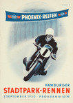 Programme cover of Hamburg Stadtpark, 03/09/1950
