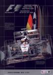Programme cover of Hockenheimring, 30/07/2000