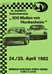 Programme cover of Hockenheimring, 25/04/1982