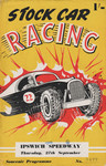 Programme cover of Foxhall Stadium, 27/09/1956