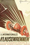 Programme cover of Klausen Hill Climb, 05/08/1934