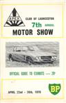 Programme cover of Launceston Motor Show, 1970