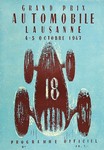 Programme cover of Lausanne, 05/10/1947