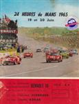 Programme cover of Circuit de la Sarthe, 20/06/1965