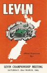 Programme cover of Levin Motor Racing Circuit, 23/03/1963