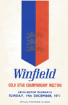 Programme cover of Levin Motor Racing Circuit, 19/12/1971
