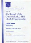 Programme cover of Loton Park Hill Climb, 26/06/1977