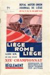 Programme cover of Liége Rome Liége, 1939