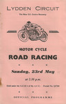 Programme cover of Lydden Hill Race Circuit, 23/05/1965