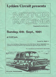 Programme cover of Lydden Hill Race Circuit, 06/09/1981