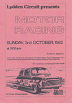Programme cover of Lydden Hill Race Circuit, 03/10/1982