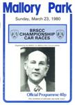 Programme cover of Mallory Park Circuit, 23/03/1980