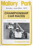 Programme cover of Mallory Park Circuit, 26/06/1977