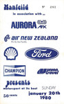 Programme cover of Manfeild Circuit, 20/01/1980
