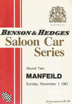 Programme cover of Manfeild Circuit, 01/11/1981