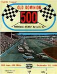 Programme cover of Martinsville Speedway, 22/09/1963