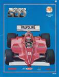 Programme cover of Michigan International Speedway, 22/07/1984
