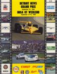 Programme cover of Michigan International Speedway, 16/09/1984