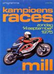 Programme cover of Mill, 14/09/1975