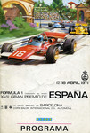 Programme cover of Montjuïc, 18/04/1971