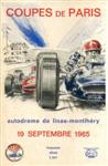 Programme cover of Linas-Montlh&eacute;ry, 19/09/1965