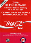 Programme cover of Linas-Montlh&eacute;ry, 17/05/1987