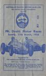 Programme cover of Mt. Druitt, 11/03/1956