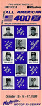 Flyer of Nashville International Raceway, 17/10/1993