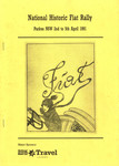 Programme cover of National Historic Fiat Rally, 1991