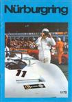 Cover of Nürburgring Magazine, 1972