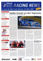 Programme cover of N&uuml;rburgring, 29/03/2003