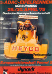 Programme cover of N&uuml;rburgring, 30/04/1978