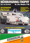 Programme cover of N&uuml;rburgring, 10/09/1978