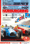 Programme cover of N&uuml;rburgring, 17/08/1980