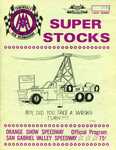 Programme cover of Orange Show Speedway, 03/06/1972