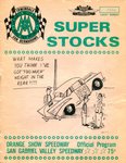Programme cover of Orange Show Speedway, 10/06/1972