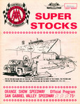 Programme cover of Orange Show Speedway, 22/07/1972