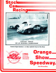 Programme cover of Orange Show Speedway, 27/05/1985