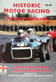 Programme cover of Oran Park Raceway, 26/01/2003