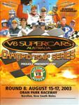 Programme cover of Oran Park Raceway, 17/08/2003