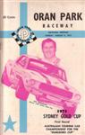 Programme cover of Oran Park Raceway, 08/08/1971