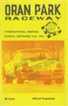 Programme cover of Oran Park Raceway, 15/09/1974