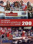 Programme cover of Oswego Speedway, 02/09/2001