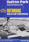 Programme cover of Oulton Park Circuit, 08/09/1974